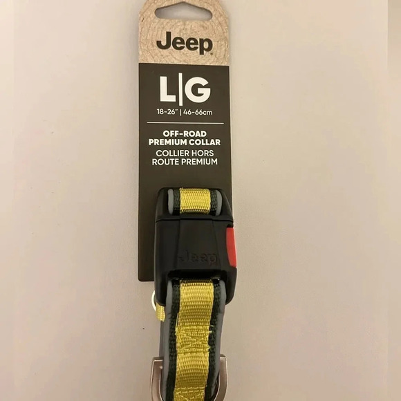 Jeep Slick Rock Rubber Dog Collar Large L Waterproof Collar Green - Picture 3 of 5